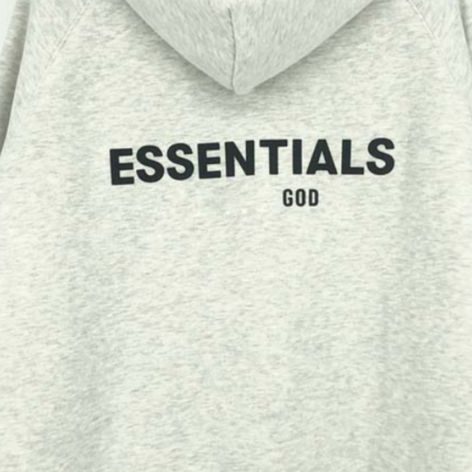 Essentials Fleeces Thick Light Gray Hoodie [Get Upto 20% OFF]