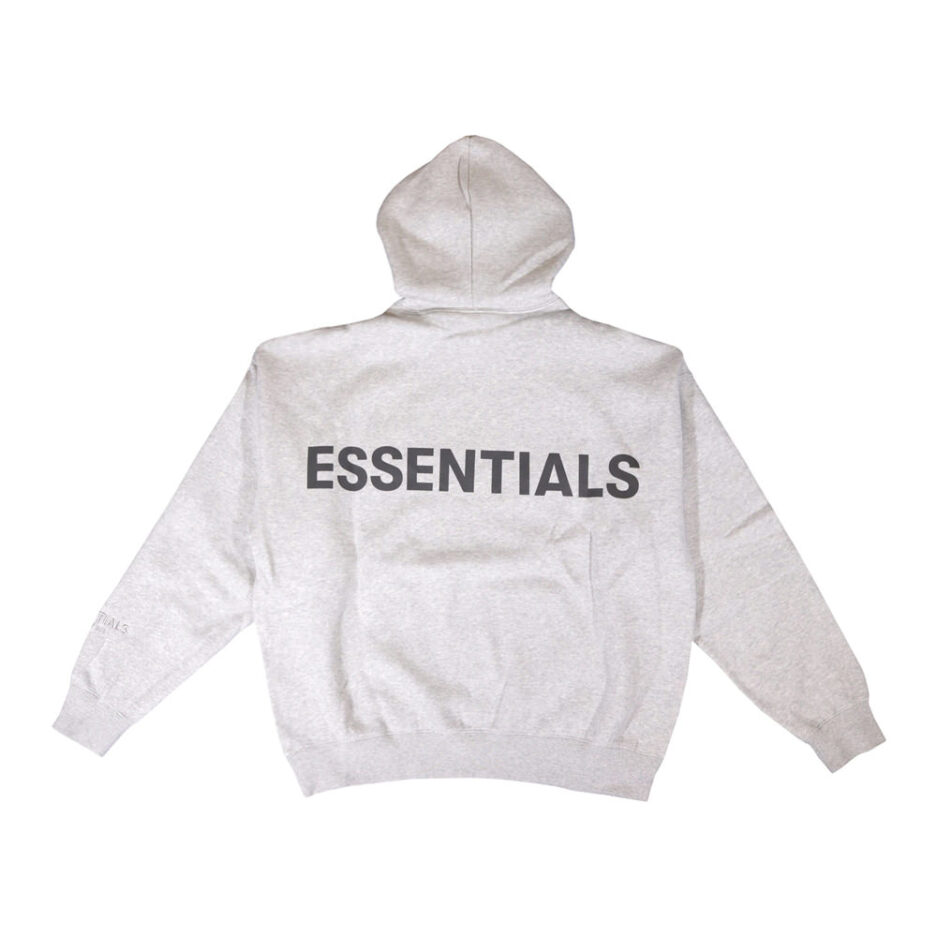 Fear of God Essentials 3M Logo Pullover Hoodie – Grey Fear of God Essentials 3M Logo Pullover Hoodie – Grey