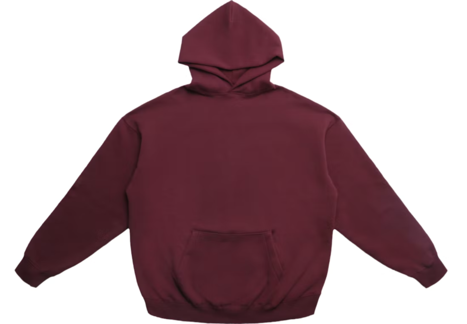 Fear of God Essentials Printed Graphic Pullover Hoodie Burgundy